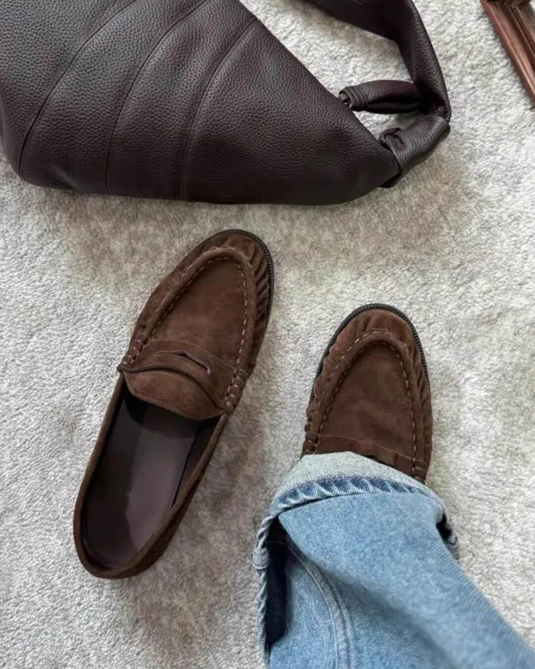 Mocasines sin cordones de cuero sintético Fiona