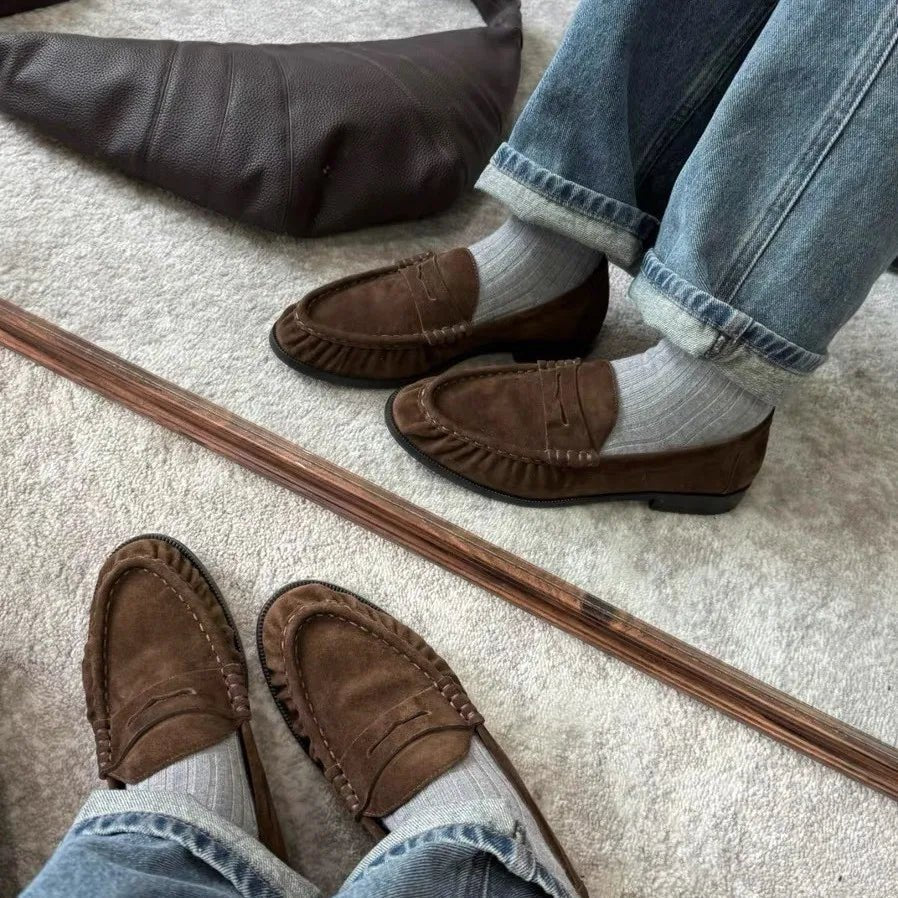 Mocasines sin cordones de cuero sintético Fiona