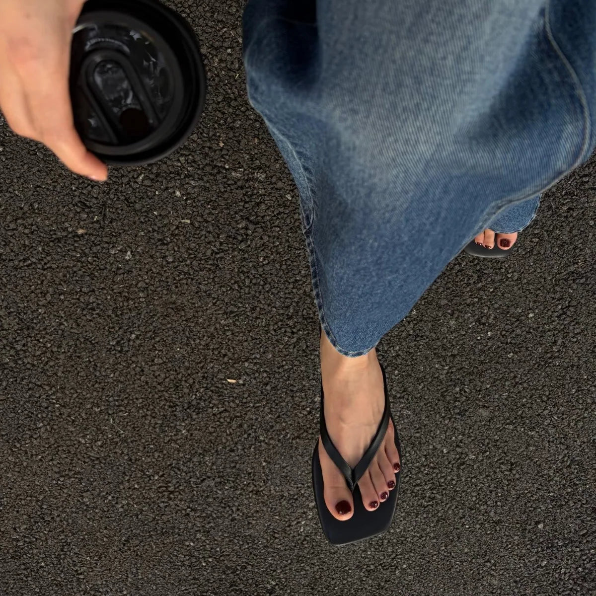 Fiona Square-Toe Beach Sandal