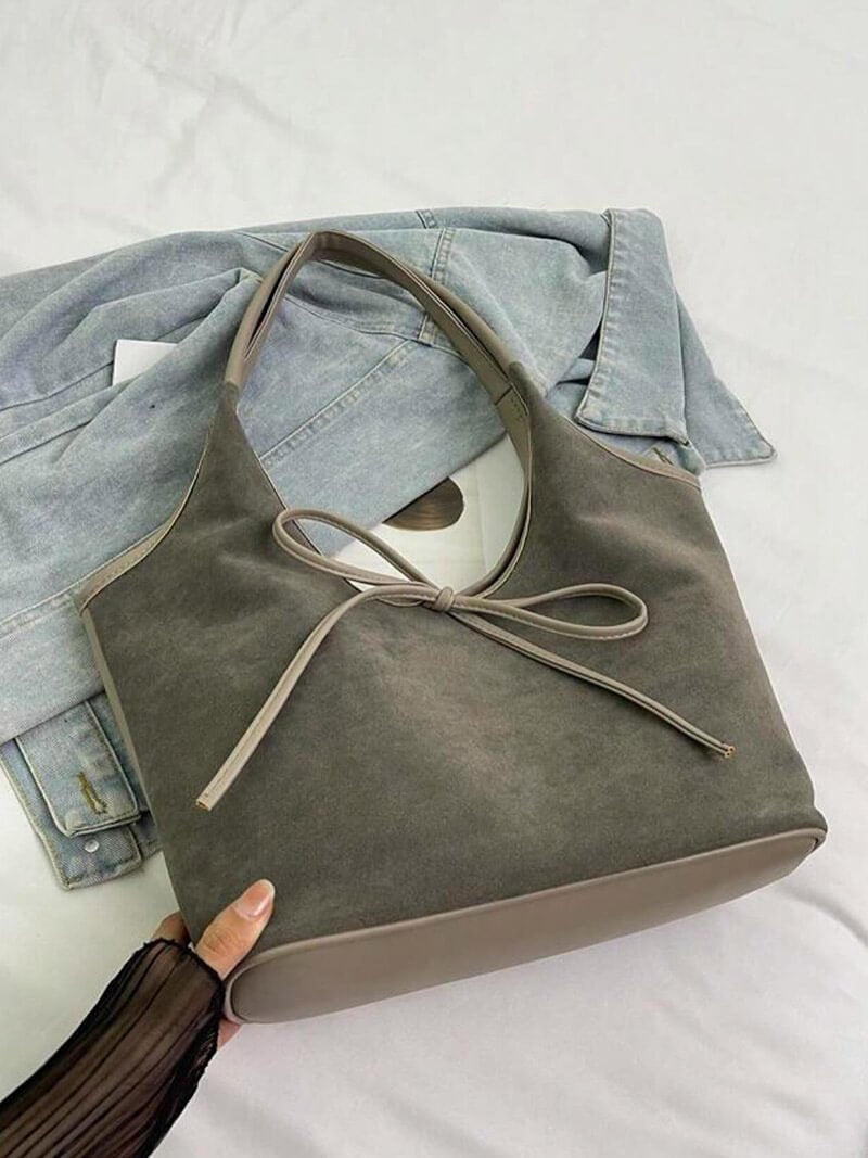 Bolso de ante con lazo Florence