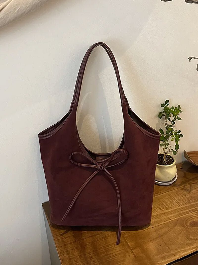 Bolso de ante con lazo Florence