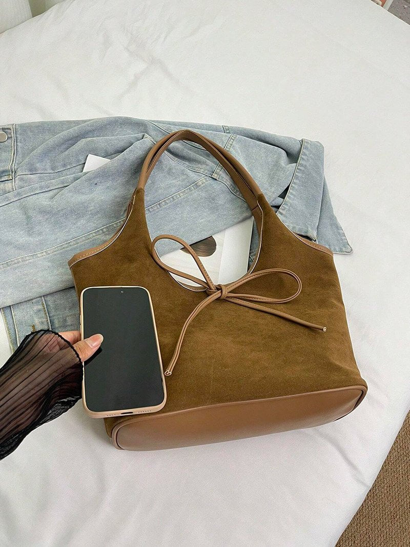 Bolso de ante con lazo Florence