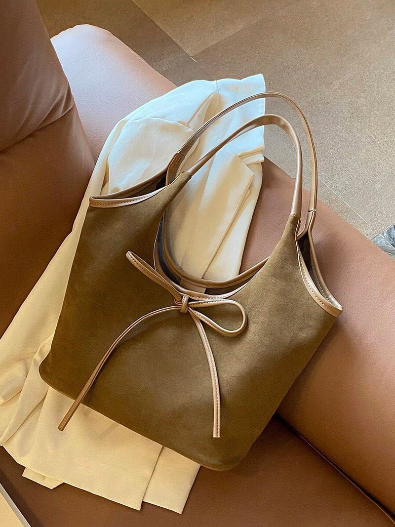 Bolso de ante con lazo Florence