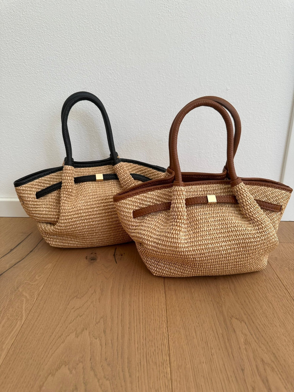 Bolso tote pequeño de tejido trenzado Francia