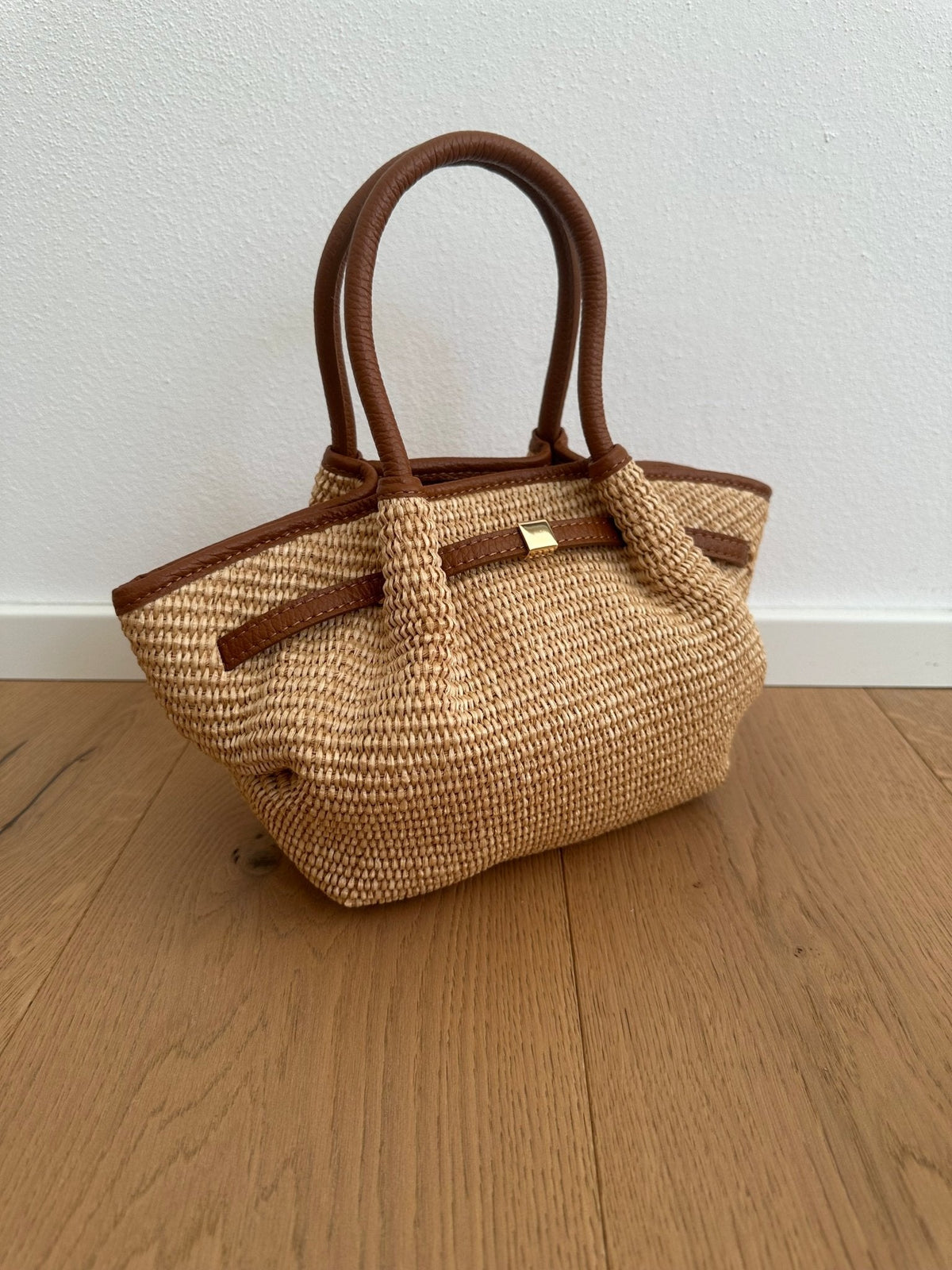 Bolso tote pequeño de tejido trenzado Francia