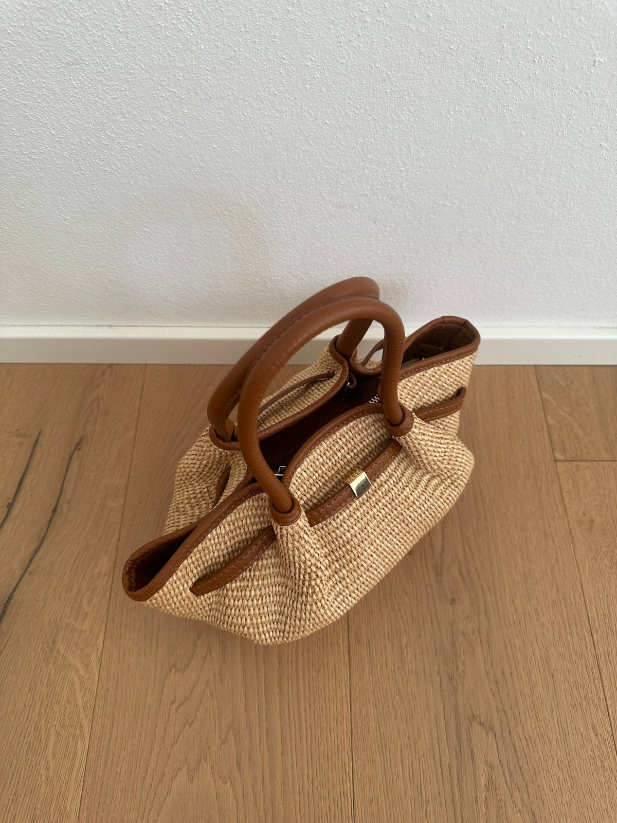 Bolso tote pequeño de tejido trenzado Francia