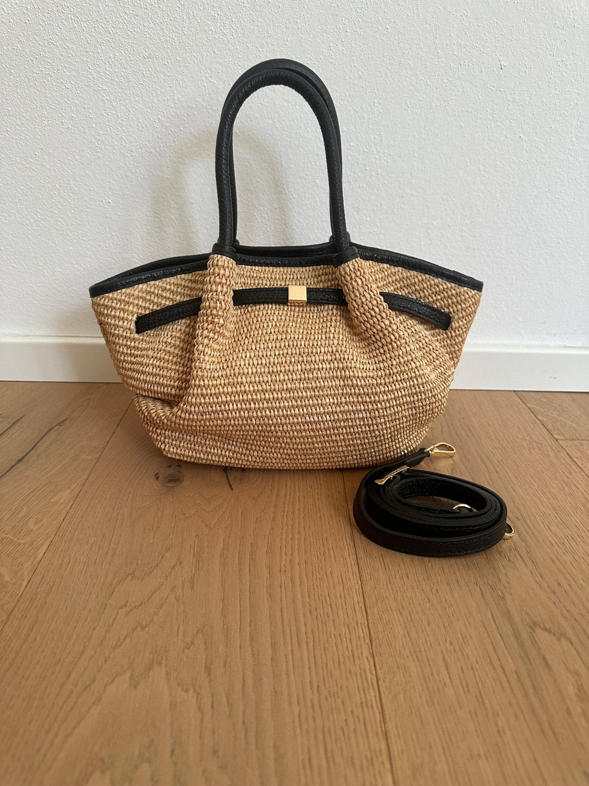 Bolso tote pequeño de tejido trenzado Francia