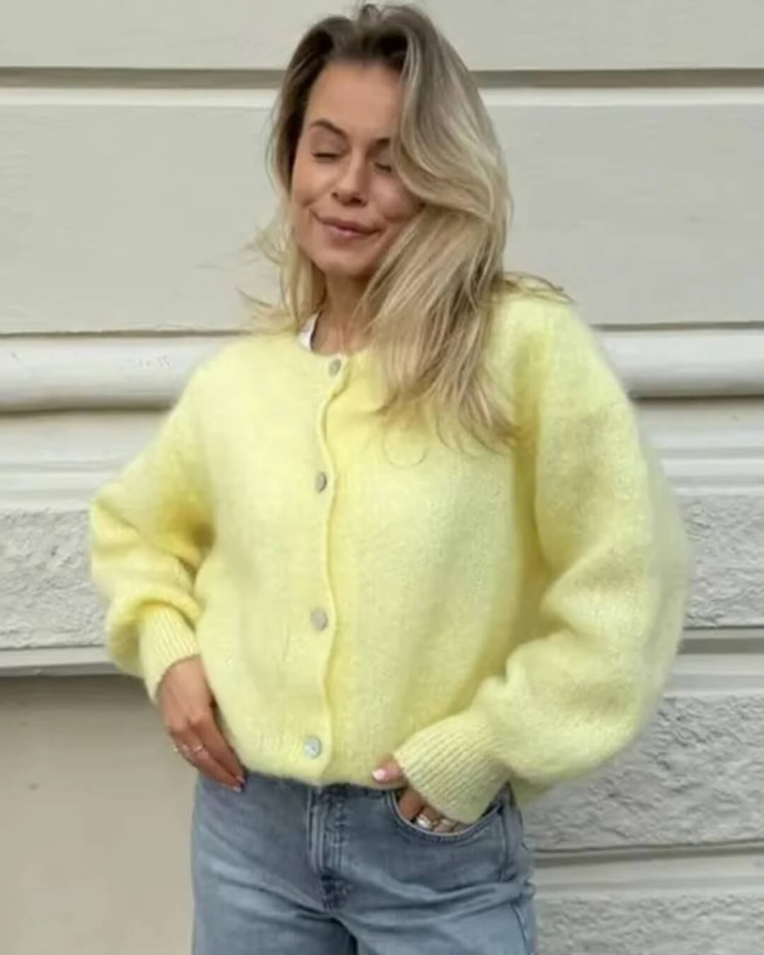 Cárdigan de punto suave Freya
