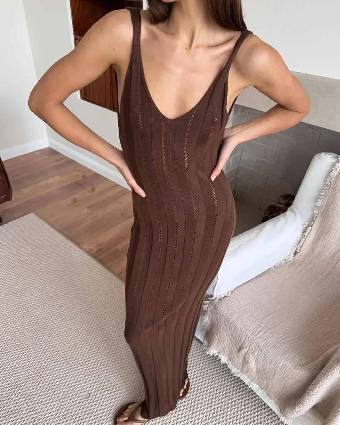 Maxivestido sin espalda Frida
