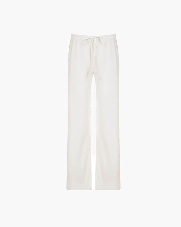Pantalones Gabriela de punto acanalado para estar por casa