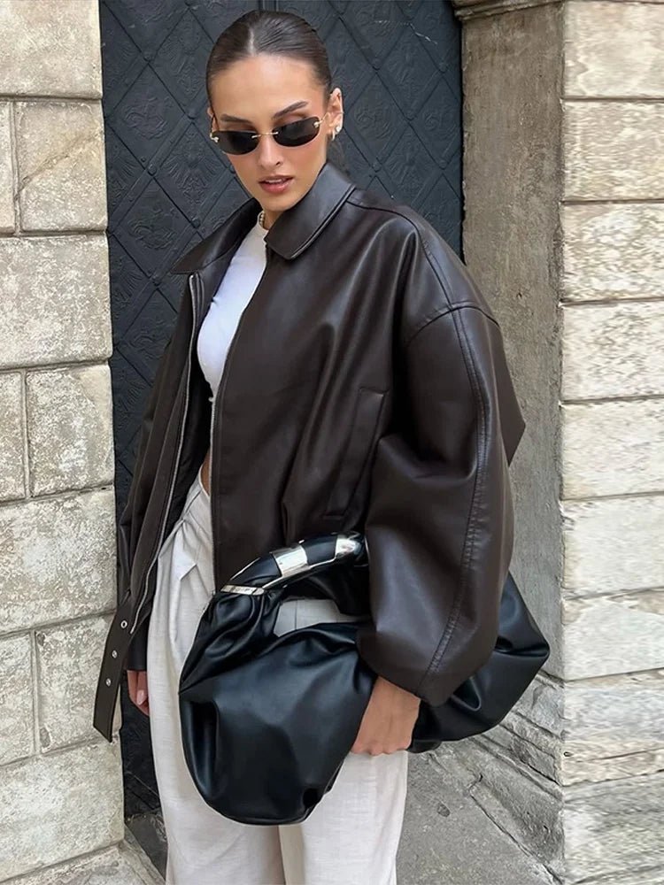 Chaqueta de cuero vegano Georgia