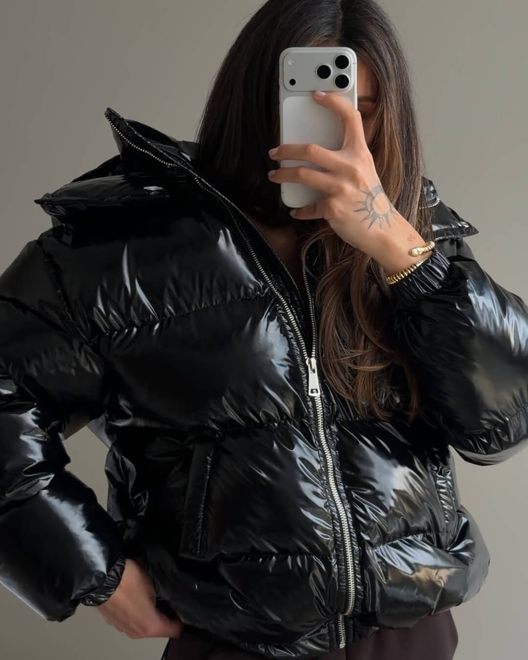 Chaqueta acolchada con capucha Geraldine