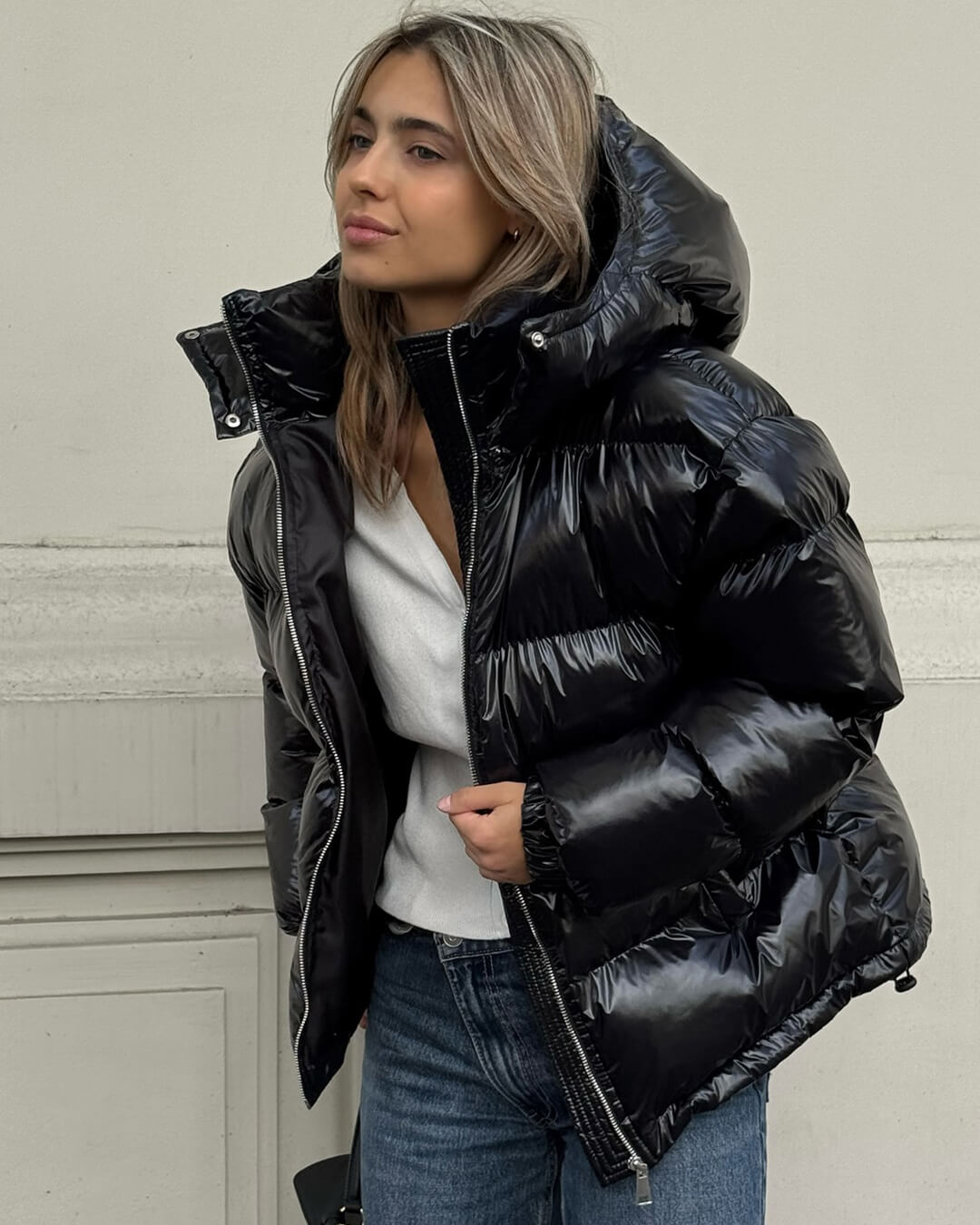 Chaqueta acolchada con capucha Geraldine