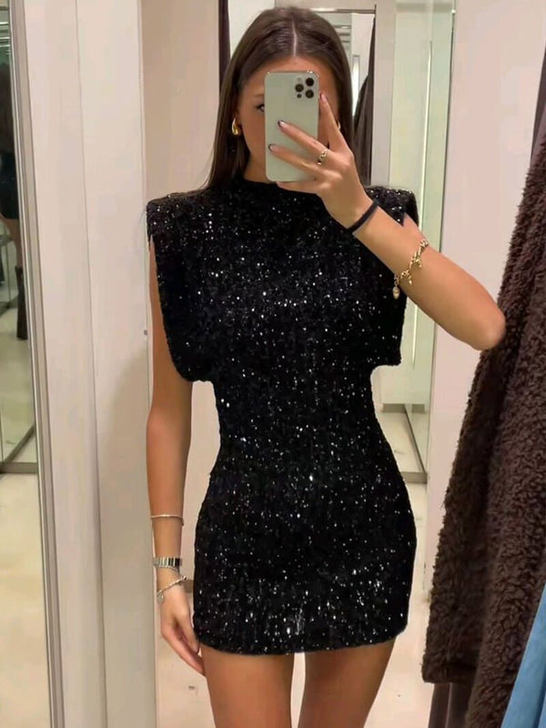 Minivestido de purpurina Gillian