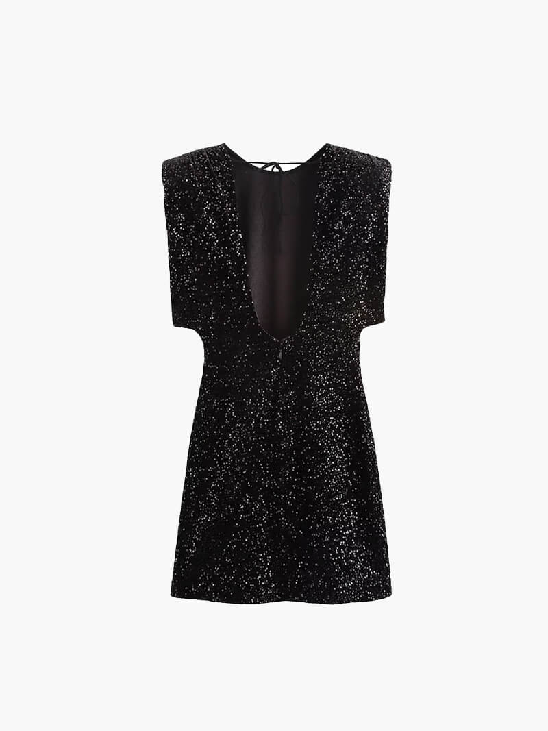 Minivestido de purpurina Gillian