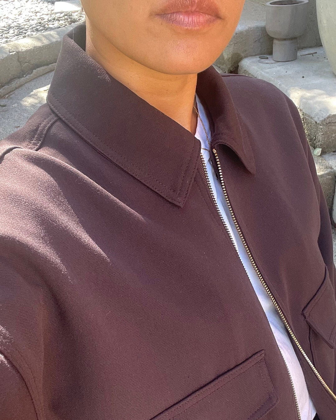 Chaqueta bomber Ginny con bolsillos de solapa