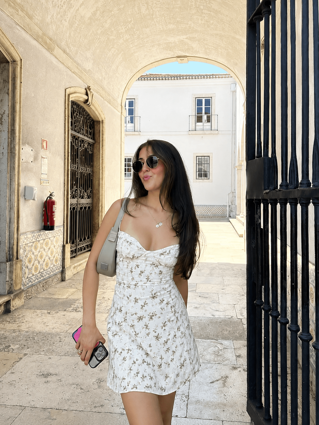 Vestido de tirantes con escote corazón Giulia