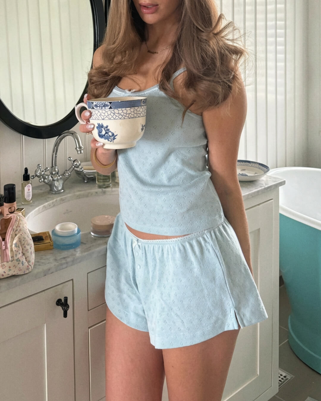 Conjunto de pijama Gladys con top sin mangas