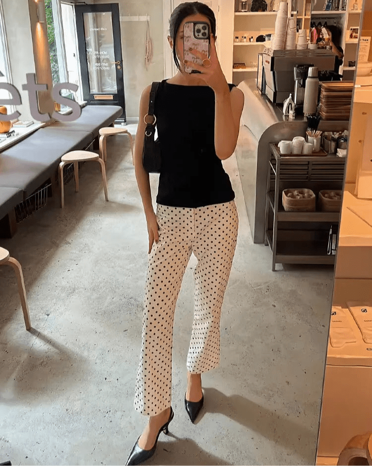 Conjunto a juego de lunares Gloria