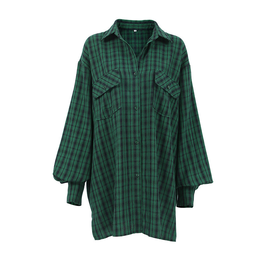 Camisa oversize de cuadros Kasia