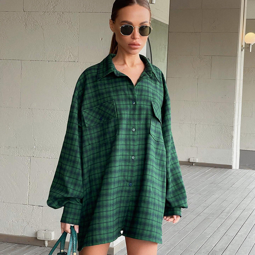 Camisa oversize de cuadros Kasia