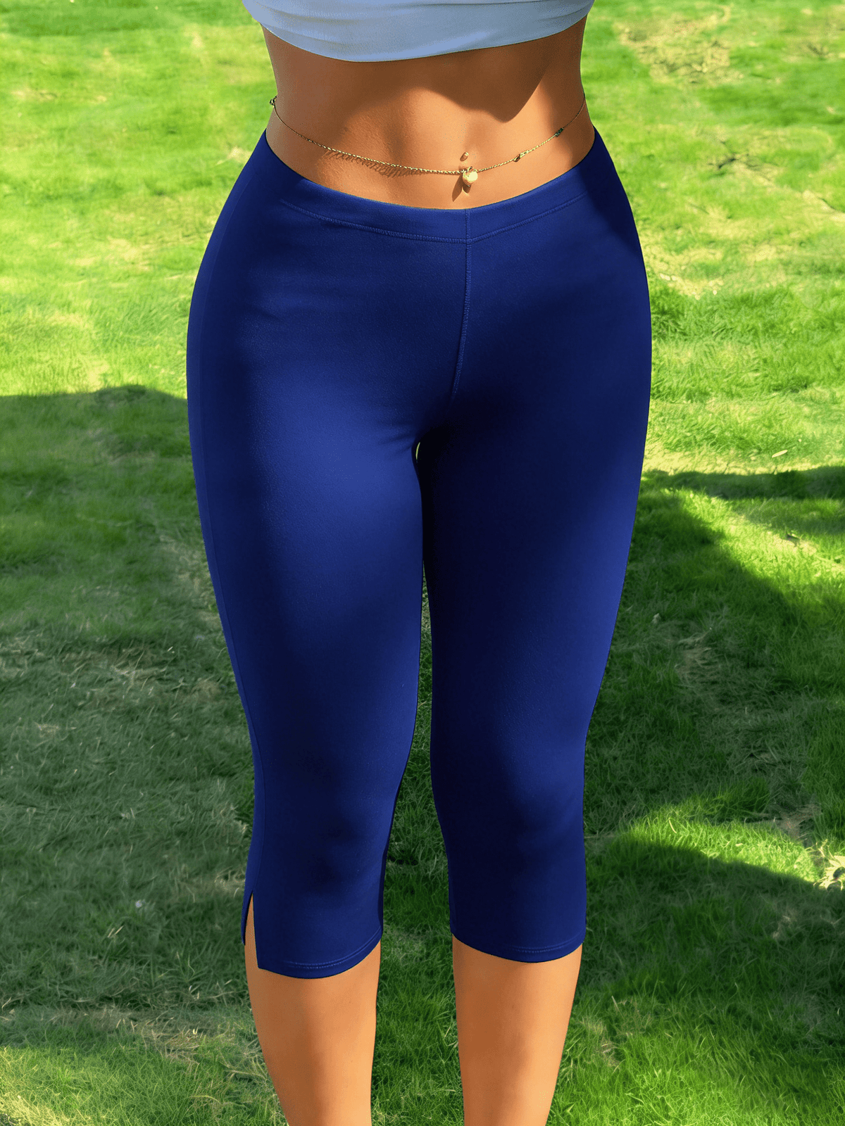 Mallas capri Halia con bajo abierto