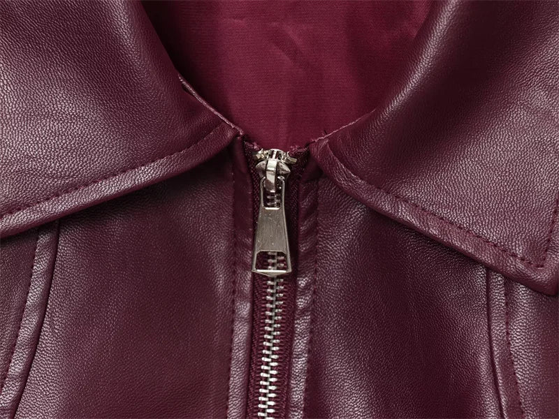 Chaqueta bomber de piel sintética Harper