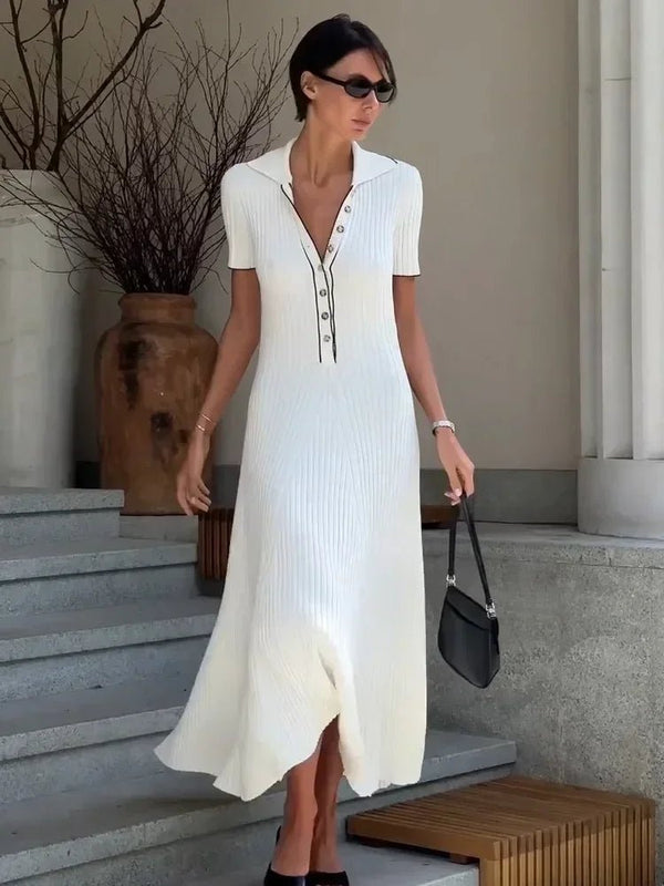 Vestido midi de punto Harriet
