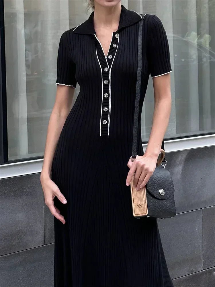 Vestido midi de punto Harriet