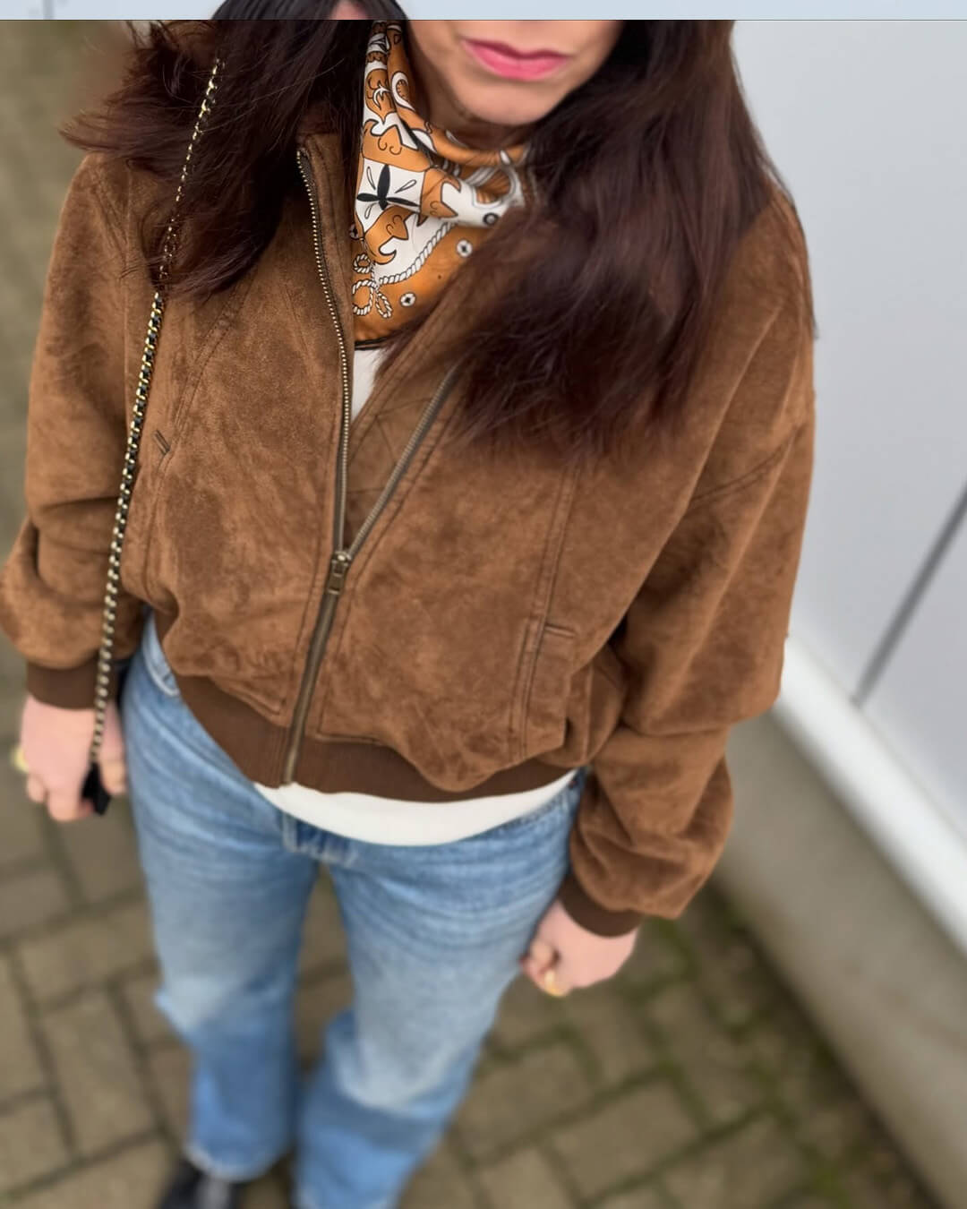 Chaqueta de ante sintético Heather