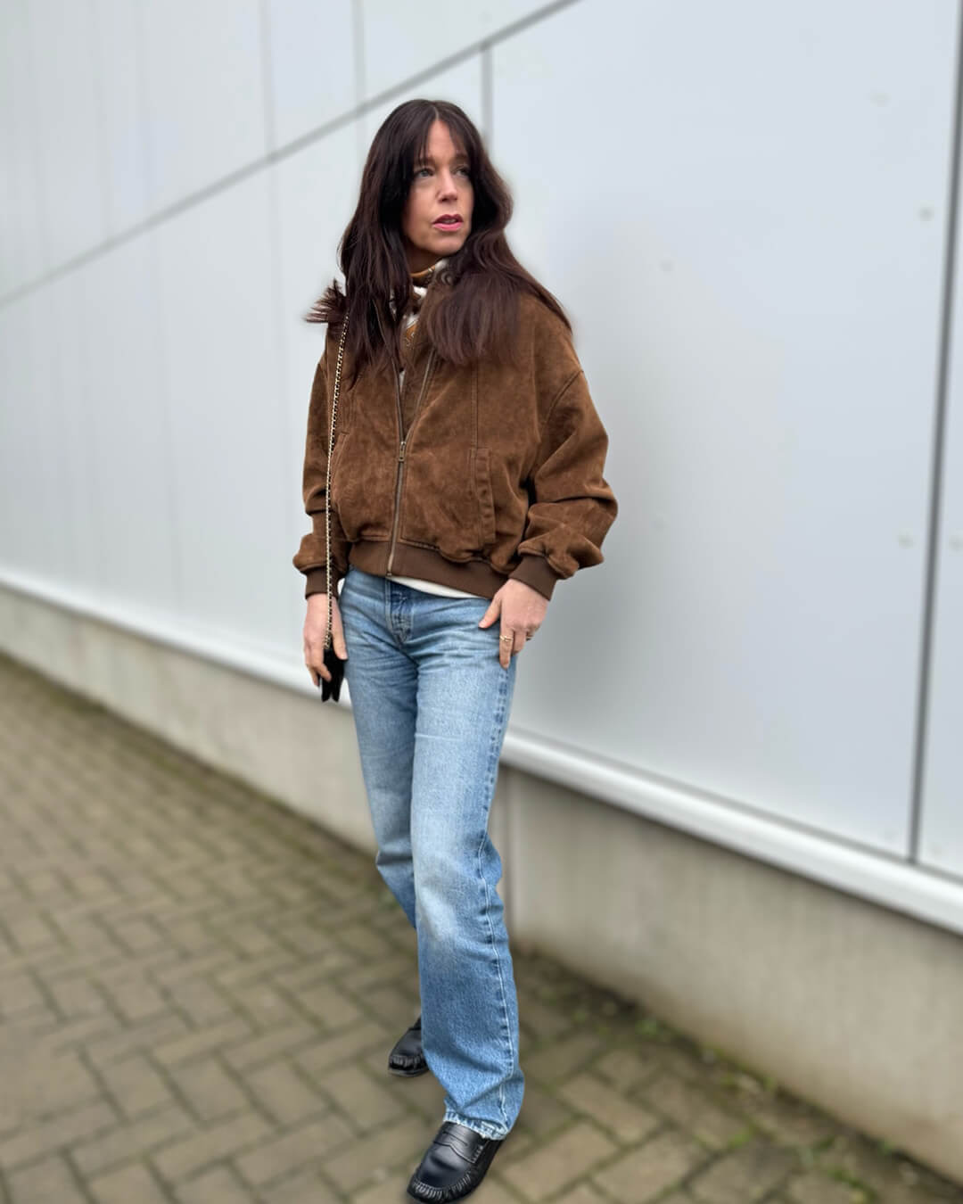 Chaqueta de ante sintético Heather
