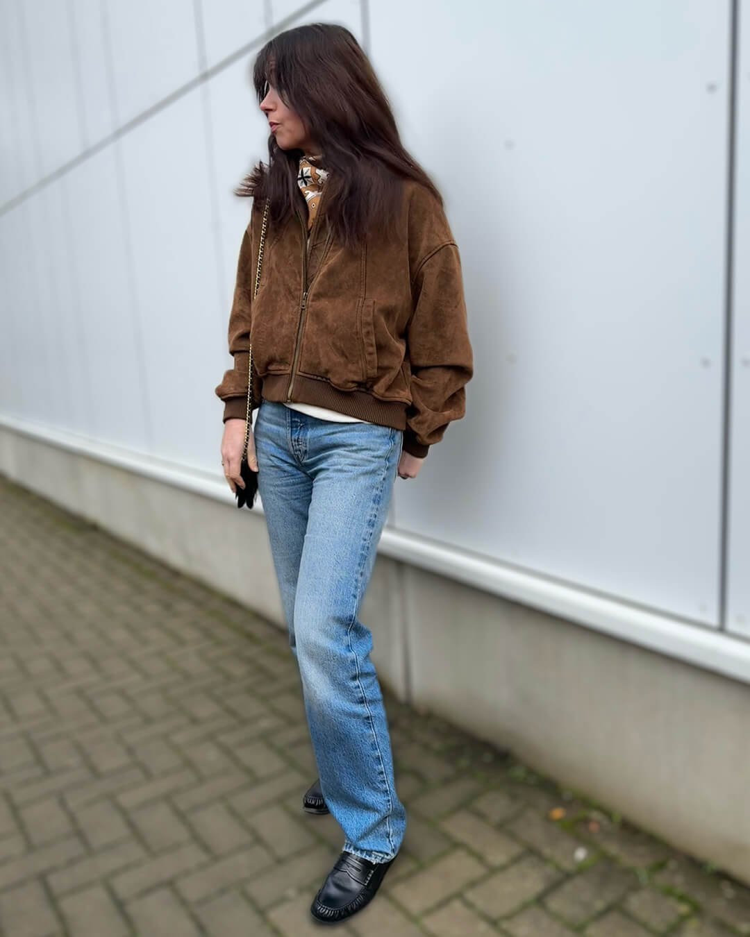Chaqueta de ante sintético Heather