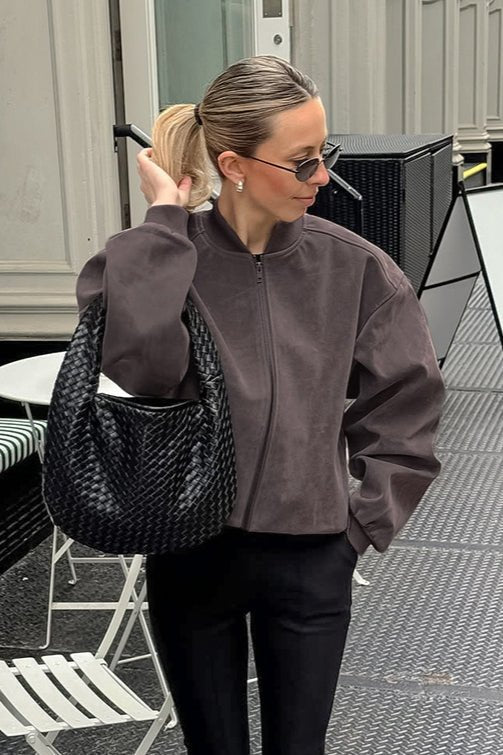 Chaqueta bomber de ante Ilse