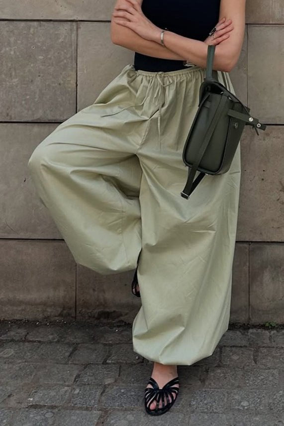 Inga Elastic Waist Baggy Pants