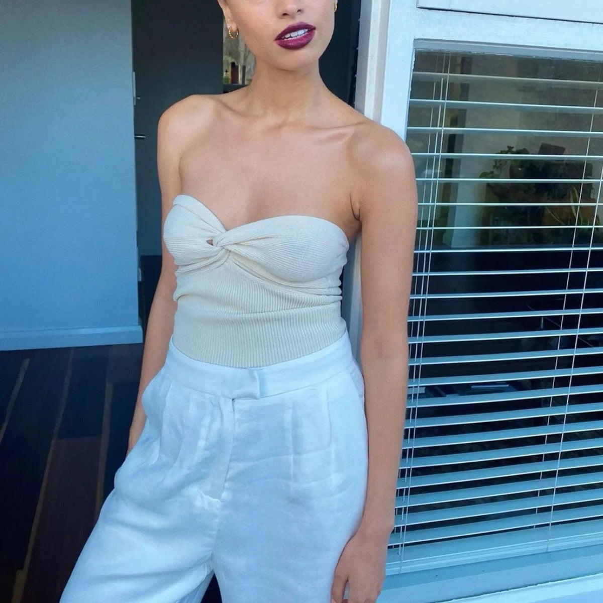 Iris Strapless Off Shoulder Top