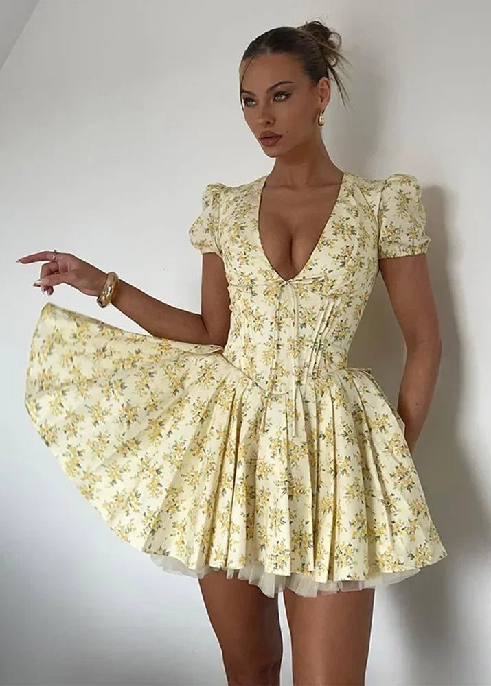 Iris V-Neck Mini Dress