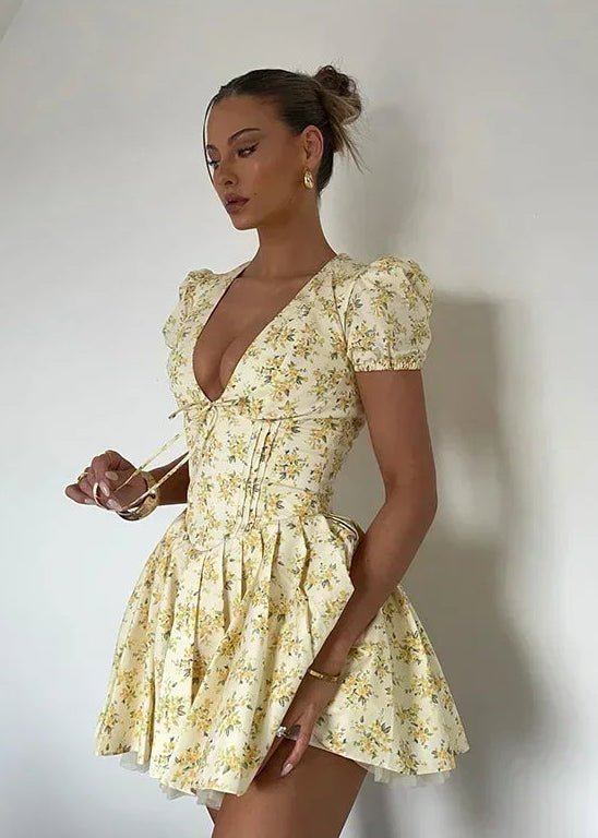 Iris V-Neck Mini Dress