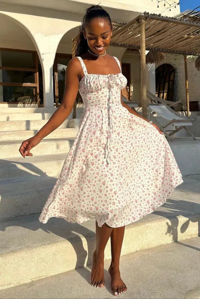 Vestido midi Isabella tipo corsé