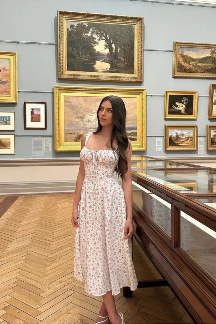 Vestido midi Isabella tipo corsé