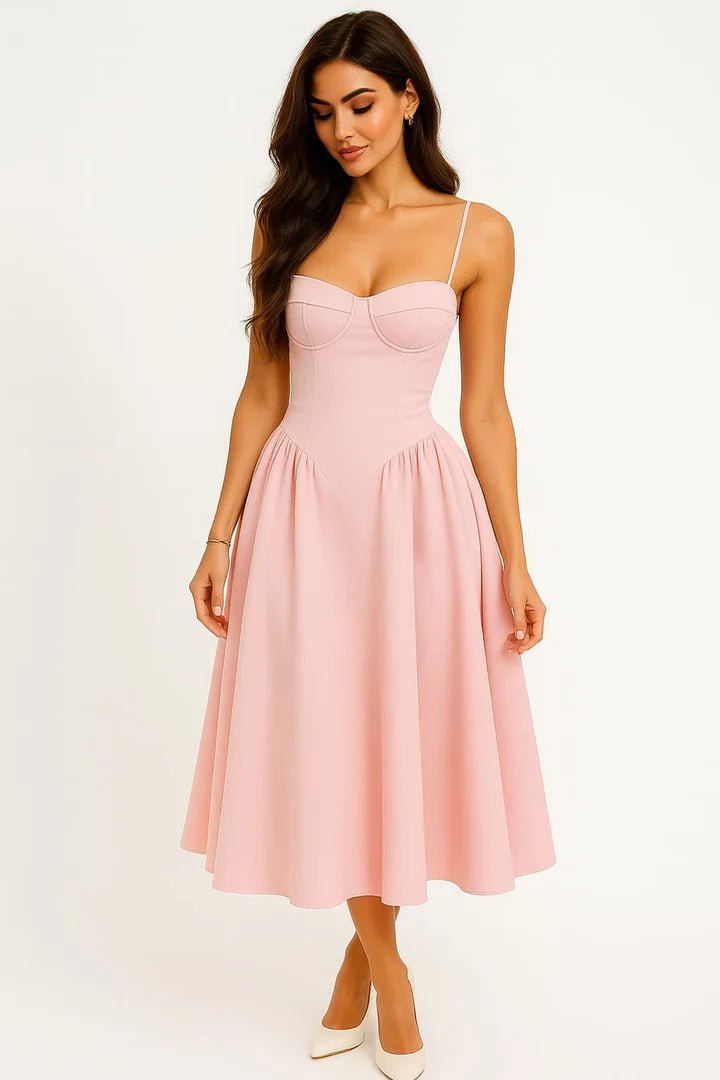 Vestido midi Isabelle para invitadas de boda