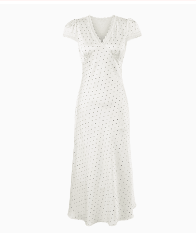 Vestido midi de satén estampado Jamila