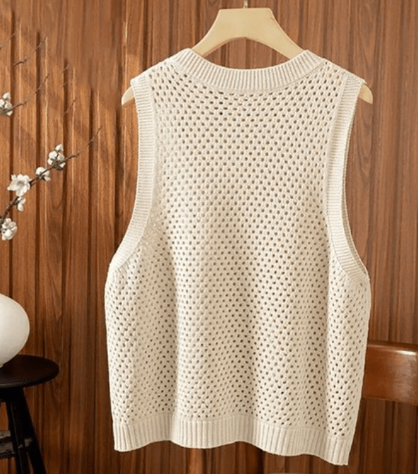 Top de punto calado con tirantes Jamilla