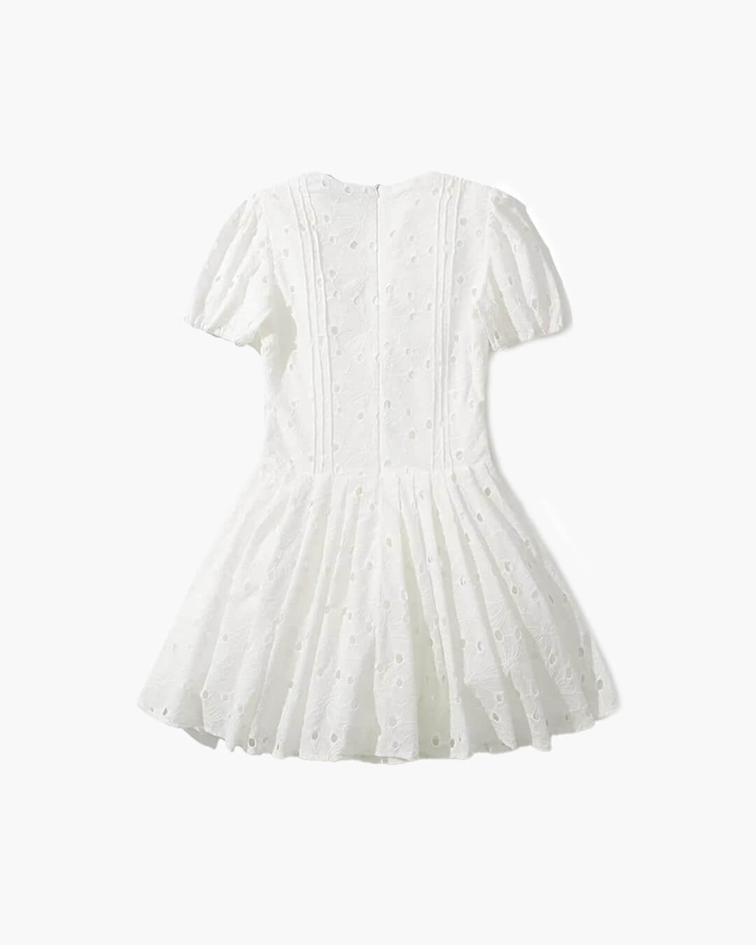 Minivestido bordado de manga abullonada Jane