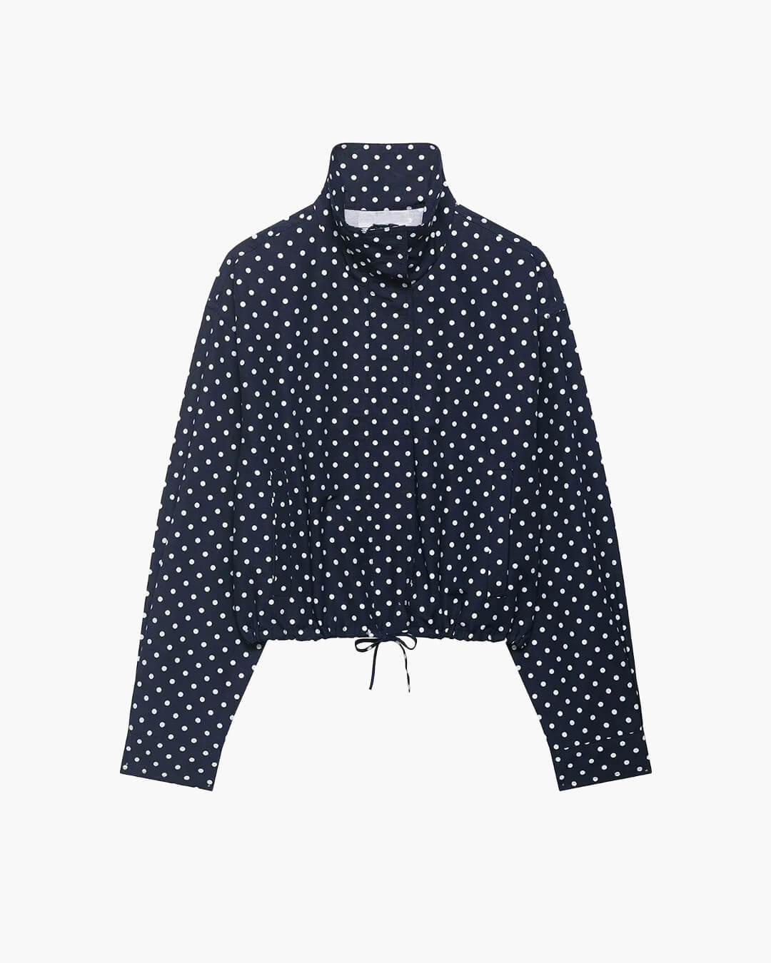 Chaqueta Janelle con cuello alto y cordón ajustable