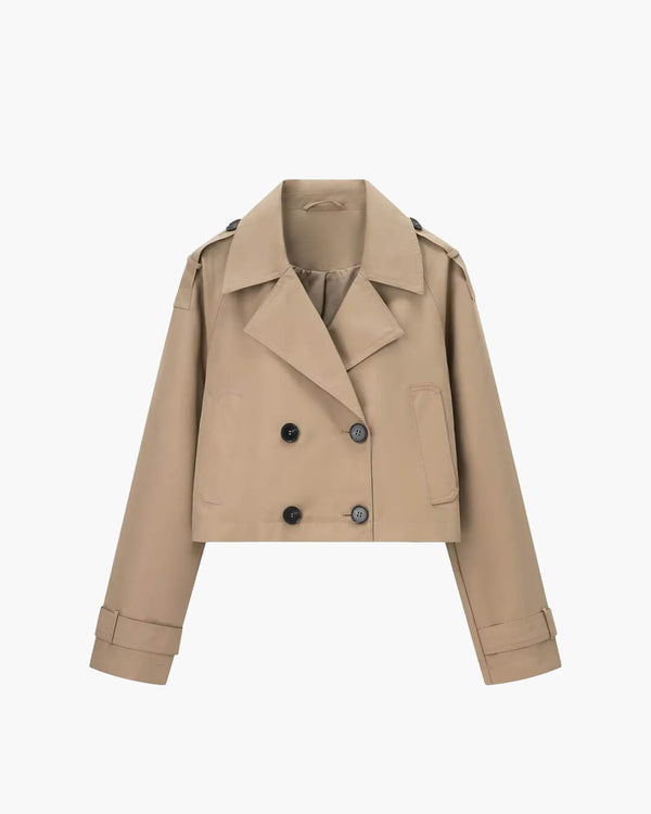 Janice Cropped Trench Coat