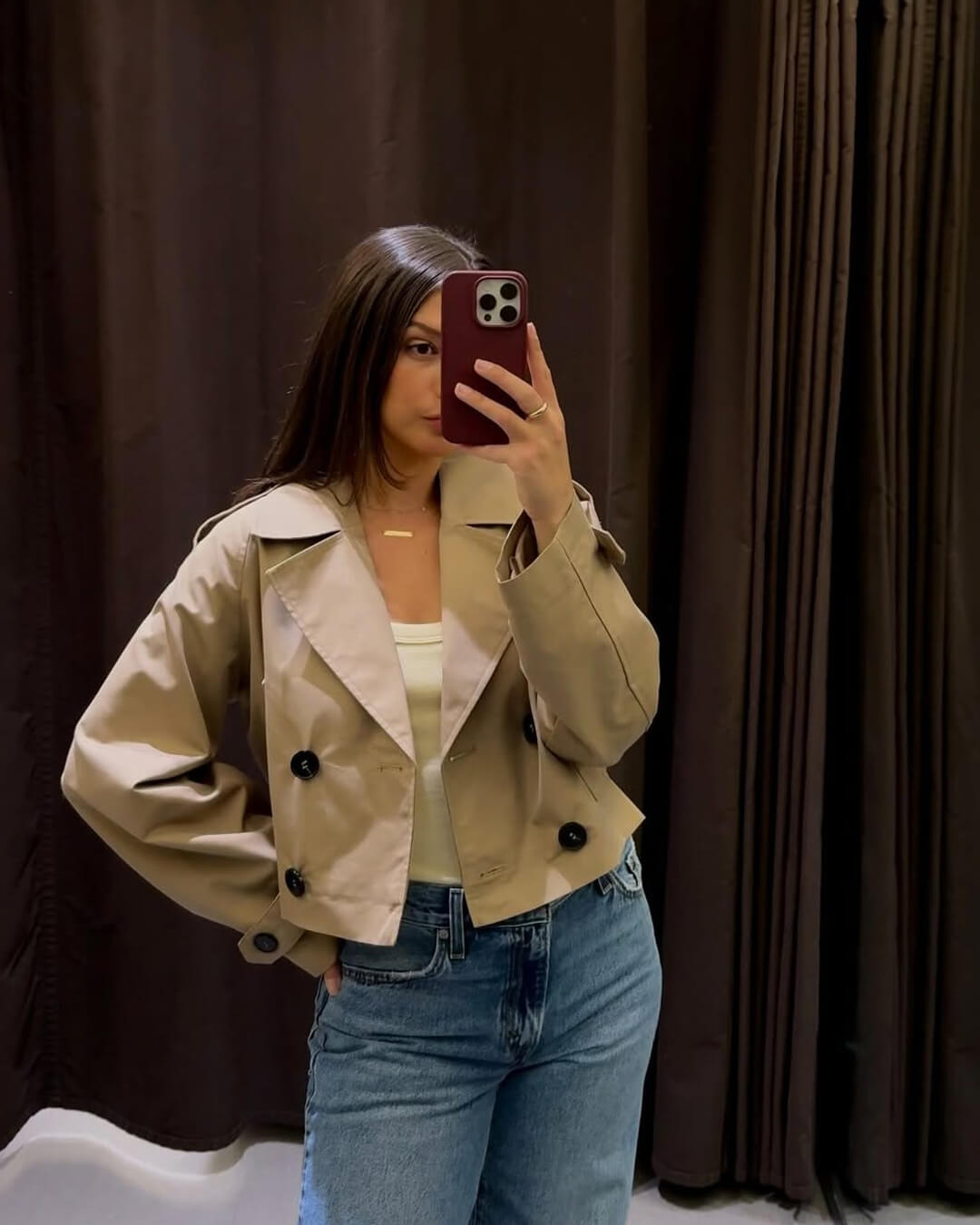 Gabardina corta Janice