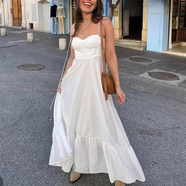 Vestido midi fluido de capas Jasmine