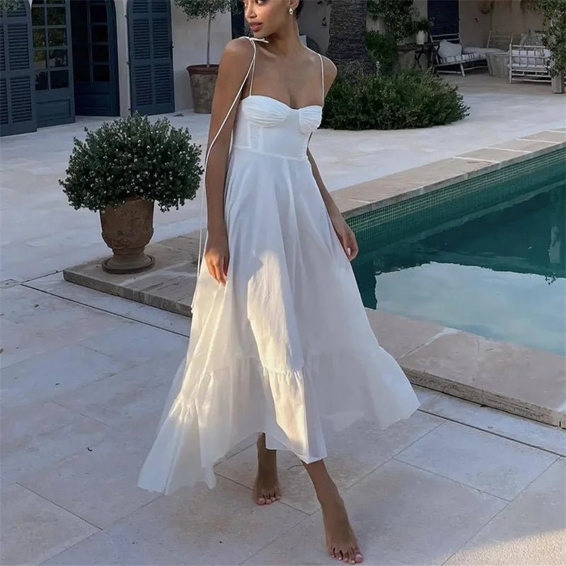 Vestido midi fluido de capas Jasmine