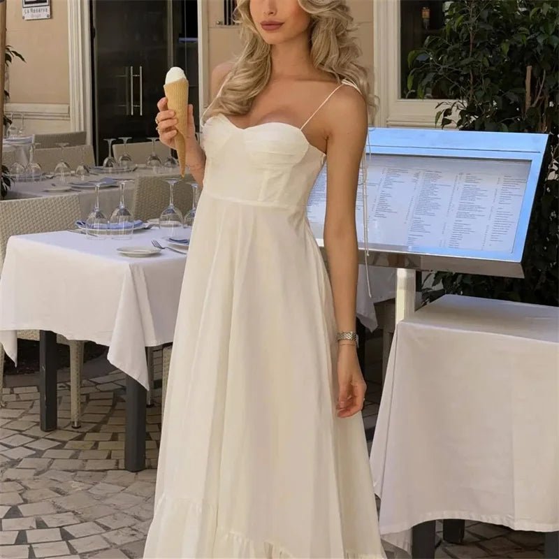 Vestido midi fluido de capas Jasmine