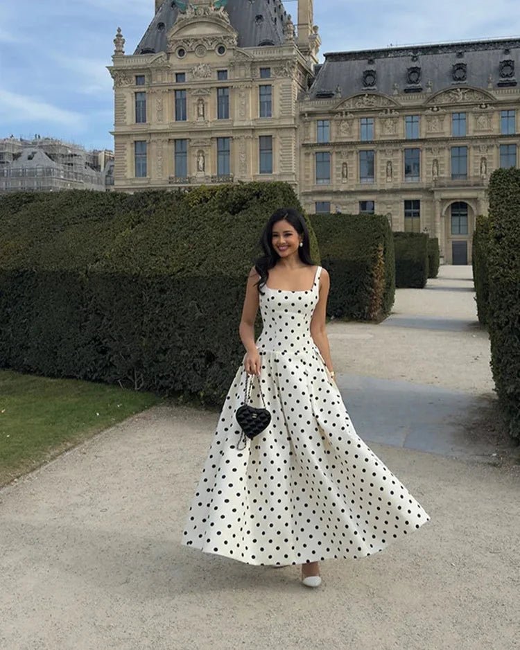 Vestido midi de lunares Jasmine